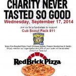REDBRICK PIZZA Fundraiser – SEPT 17 – New Date!