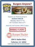 Image for Cub Pack 811 Fundraiser – BURGER PARLOR